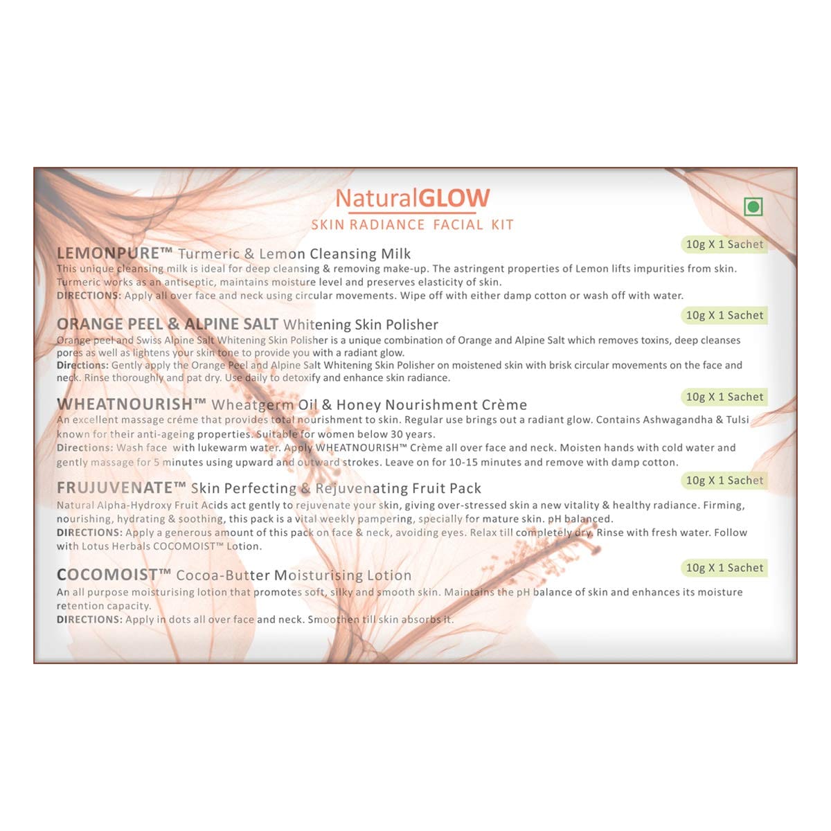Lotus Herbals - Natural Glow Facial Kit