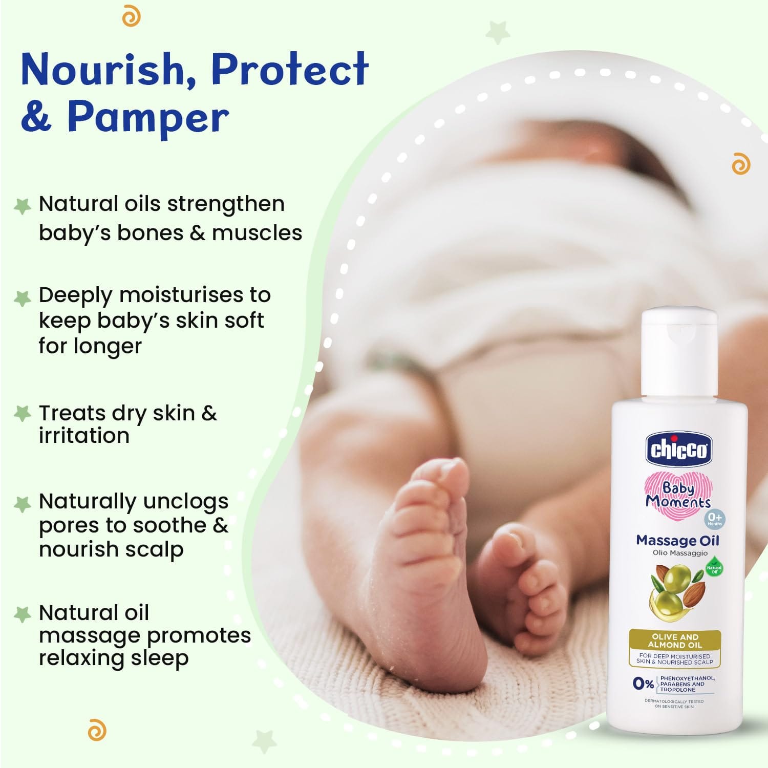Chicco - Baby Moments Massage Oil (300mL)