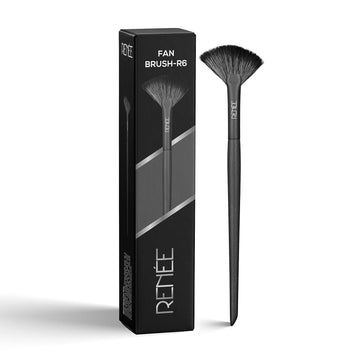 RENEE Professional Makeup Brush with Easy-to-Hold, Ultra Soft Bristles for Precise Application & Perfectly Blended Look, Fan Brush R6, 1Pc