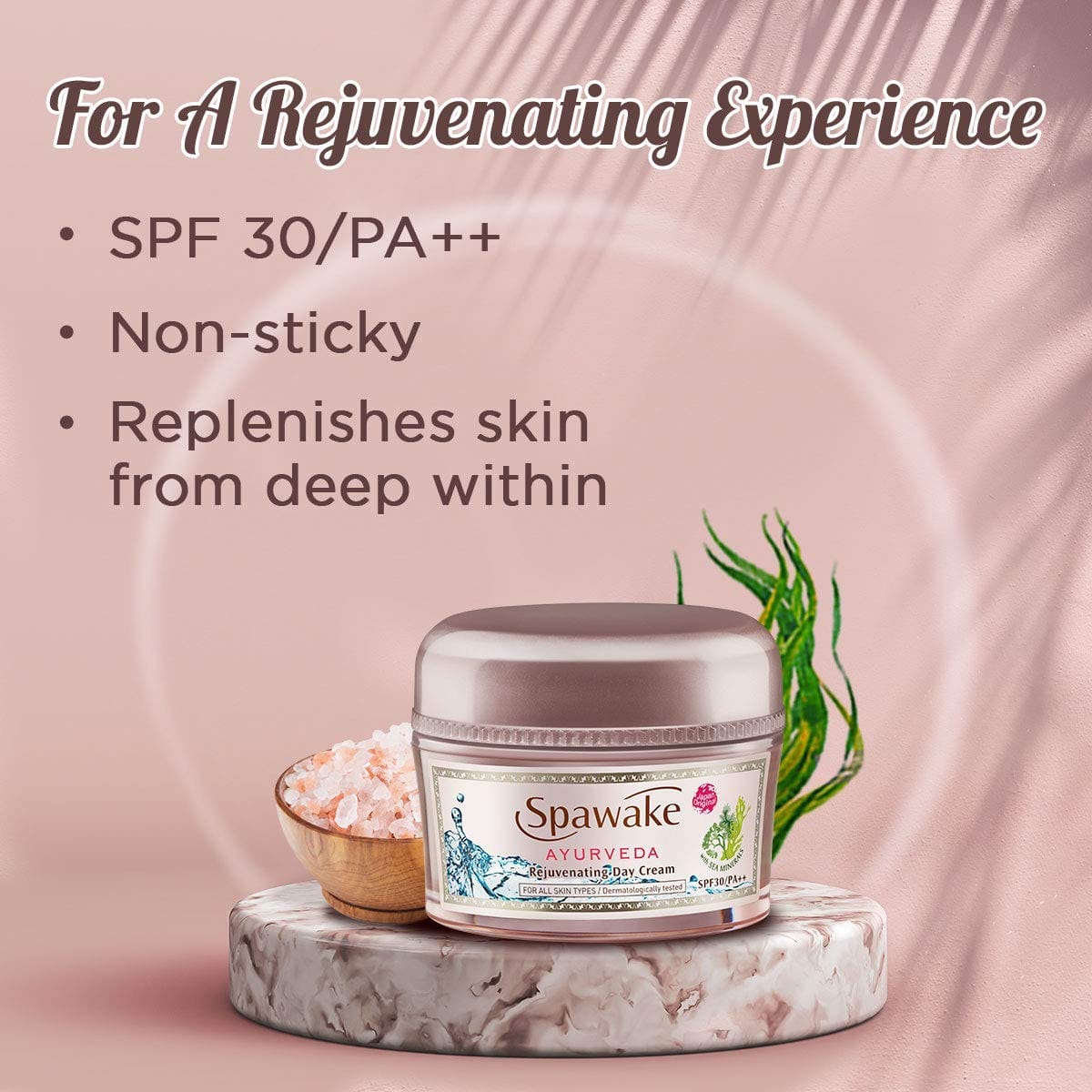 Spawake - Ayurveda Face Cream Rejuvenating Day Cream with SPF 30 PA++ (50g)