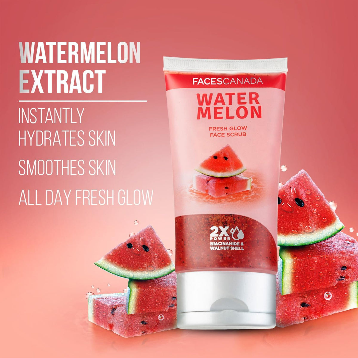 Faces - Watermelon Fresh Glow Face Scrub (70ml)