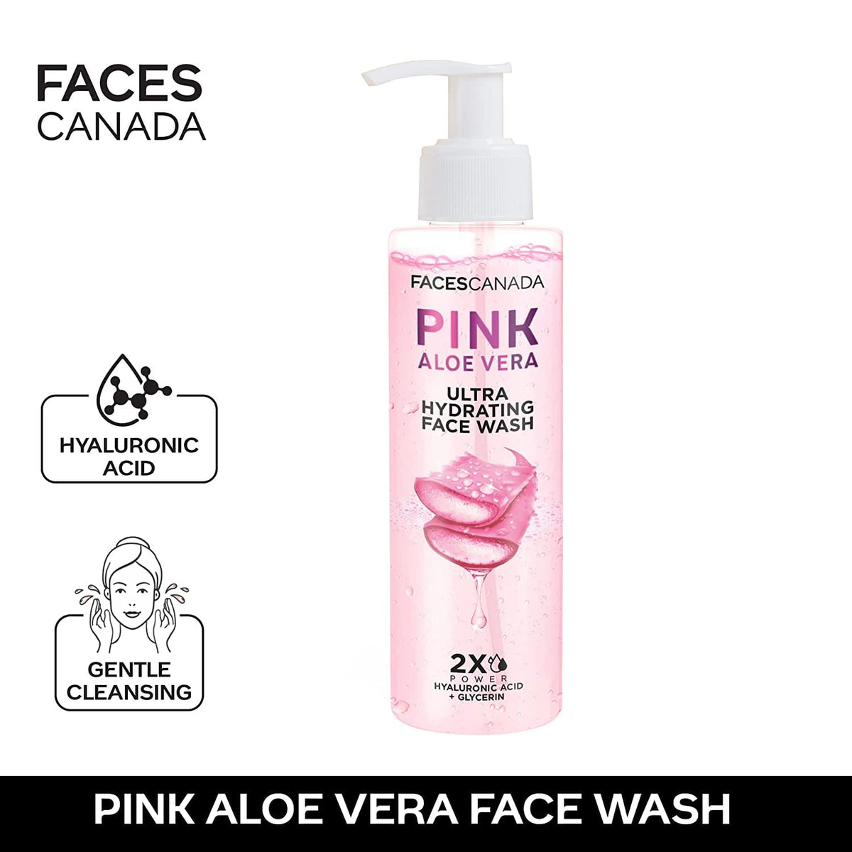FACES CANADA - Pink Aloe Vera Ultra Hydrating Face Wash (100mL)