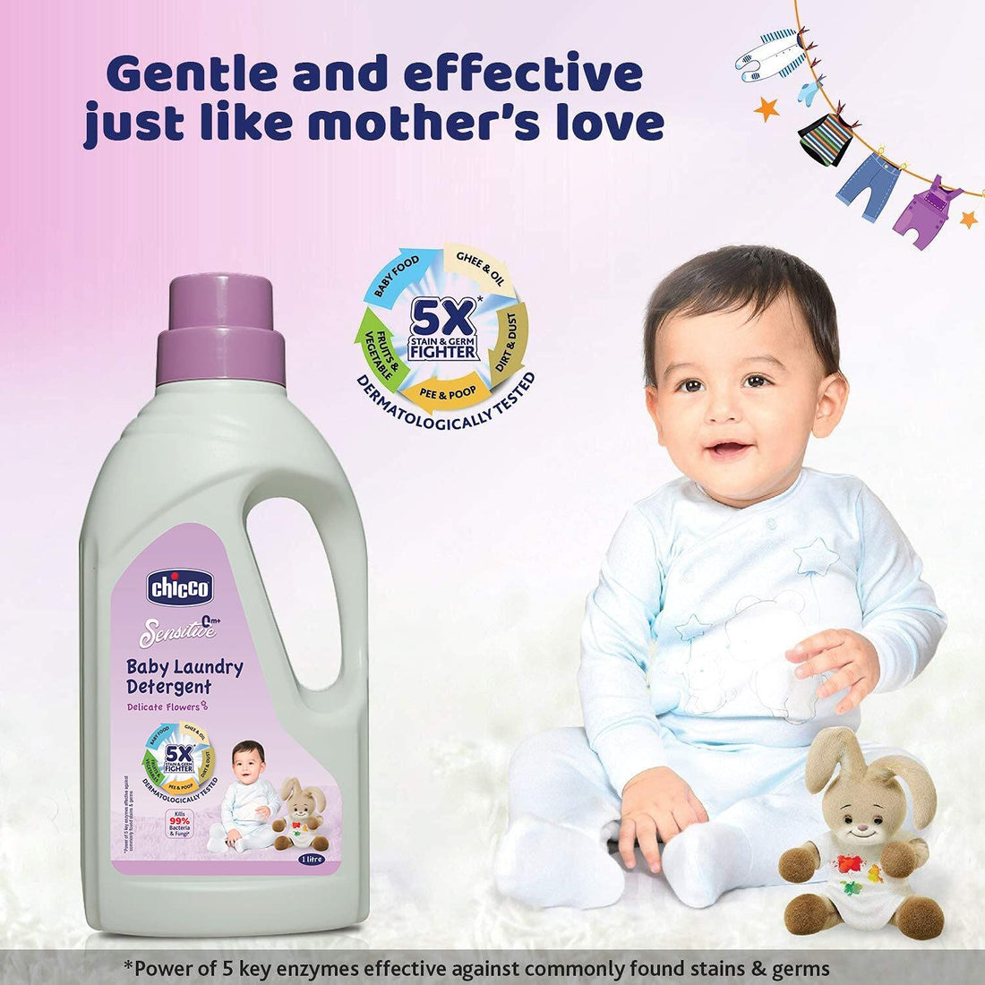Chicco - Laundry Detergent Delicate Flowers (1000ml)