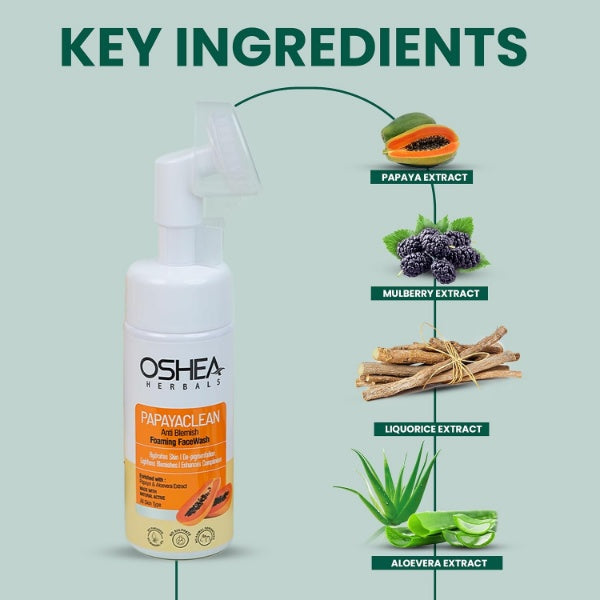 Oshea - Papayaclean Anti Blemish Foaming Facewash (150ml)
