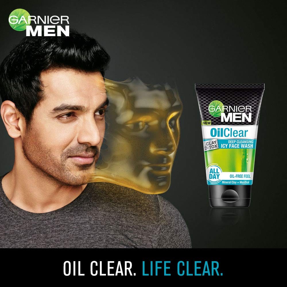 Garnier - Men Oil Clear Icy Face Wash (100g)