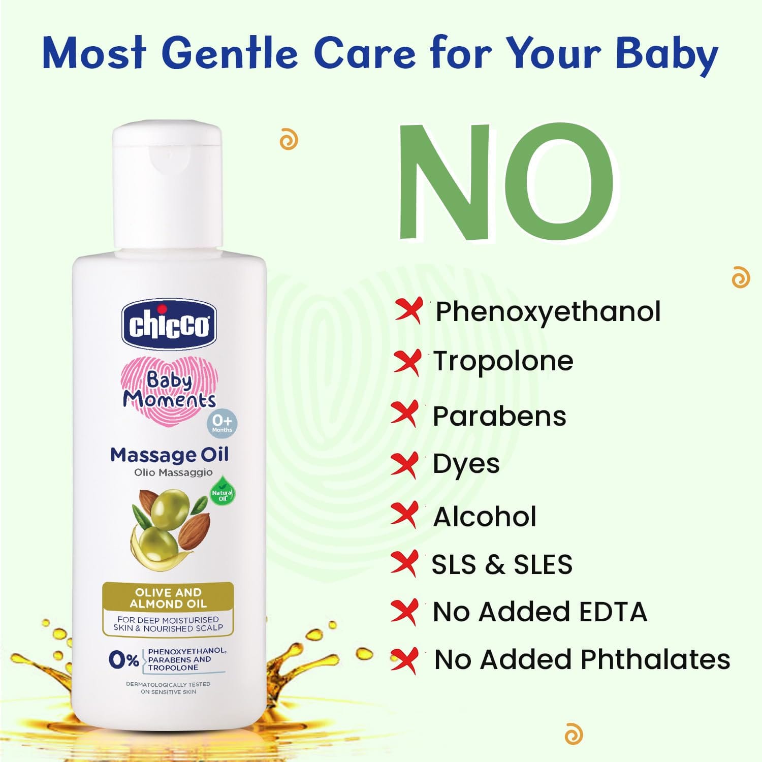 Chicco - Baby Moments Massage Oil (300mL)