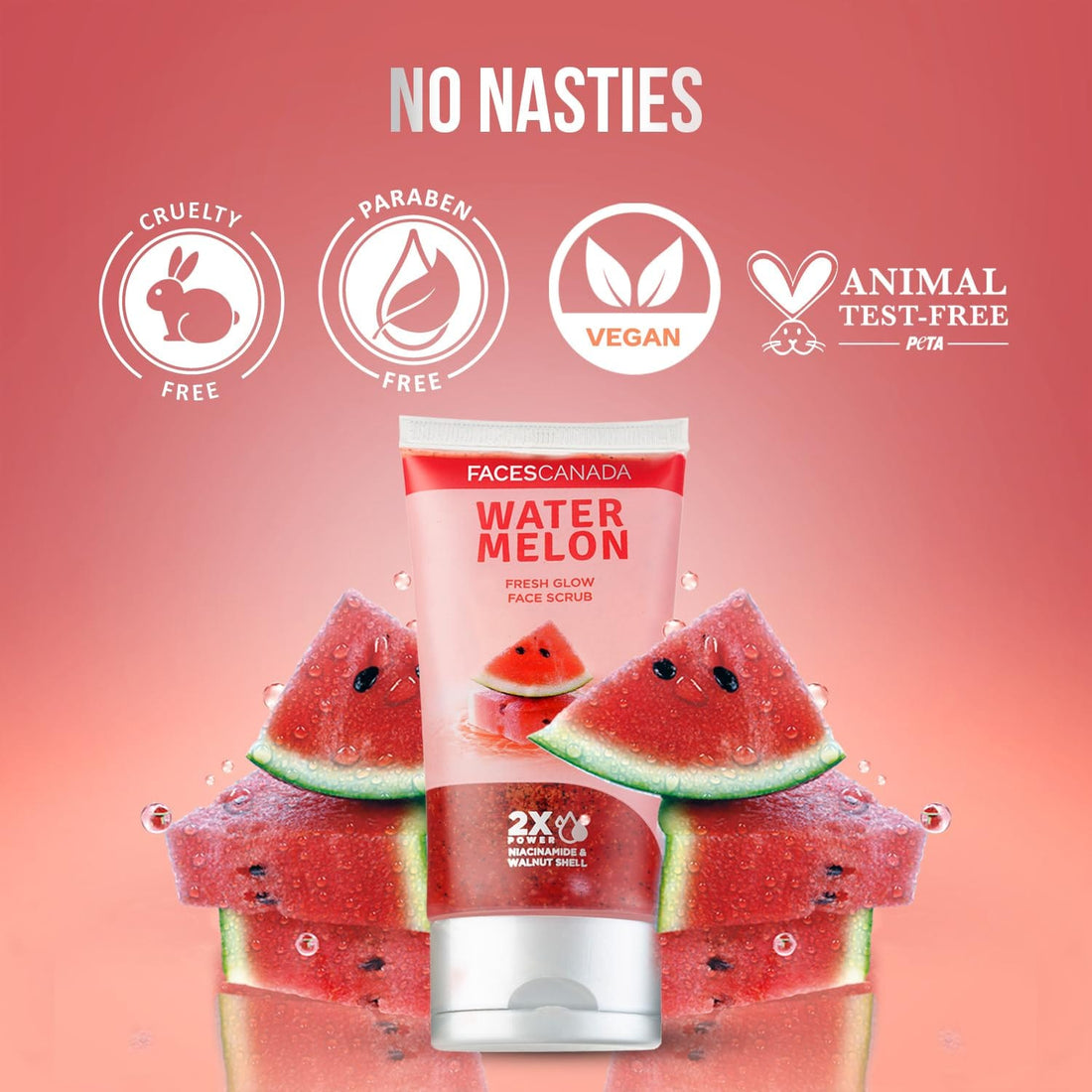 Faces - Watermelon Fresh Glow Face Scrub (70ml)