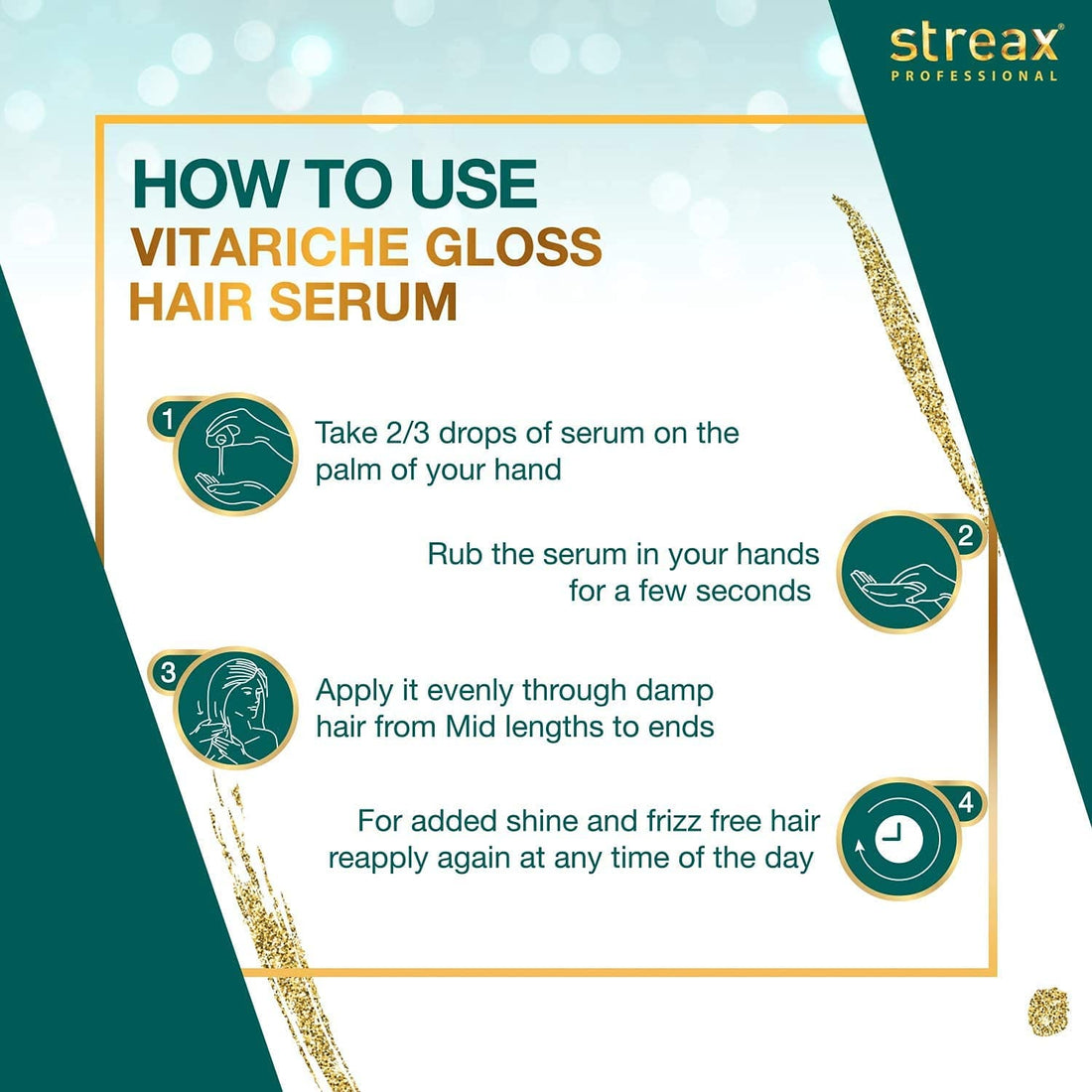 Streax Professional - Vitariche Gloss Hair Serum (115mL)