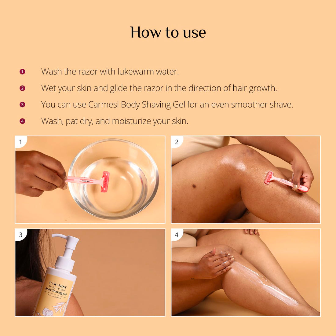 Carmesi -  Body Razor Disposable (5 Razors)