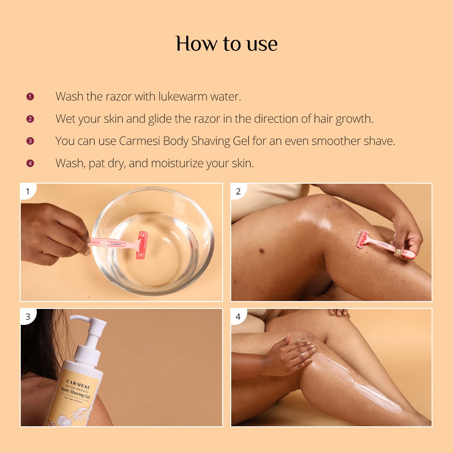 Carmesi -  Body Razor Disposable (5 Razors)