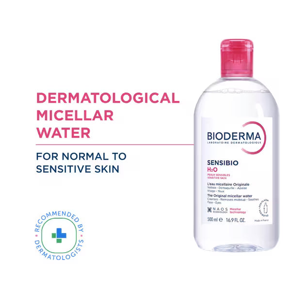 Bioderma - Sensibio H2O Makeup Removing Micellar Cleansing Solution Face & Eyes Sensitive Skin (500mL)