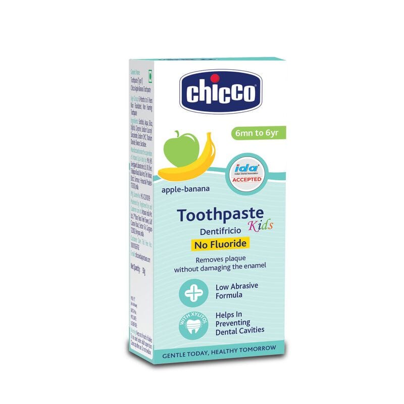 Chicco - Tooth Paste Apple Banana No Fluoride (6M-6Y) (50g)
