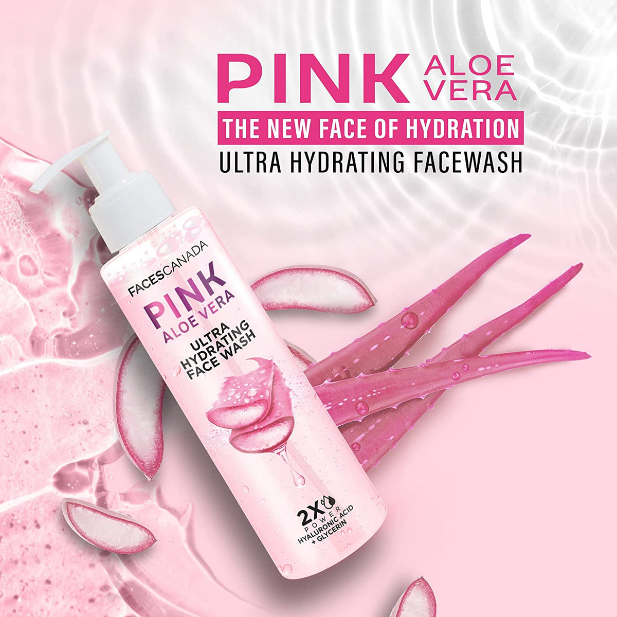 FACES CANADA - Pink Aloe Vera Ultra Hydrating Face Wash (100mL)