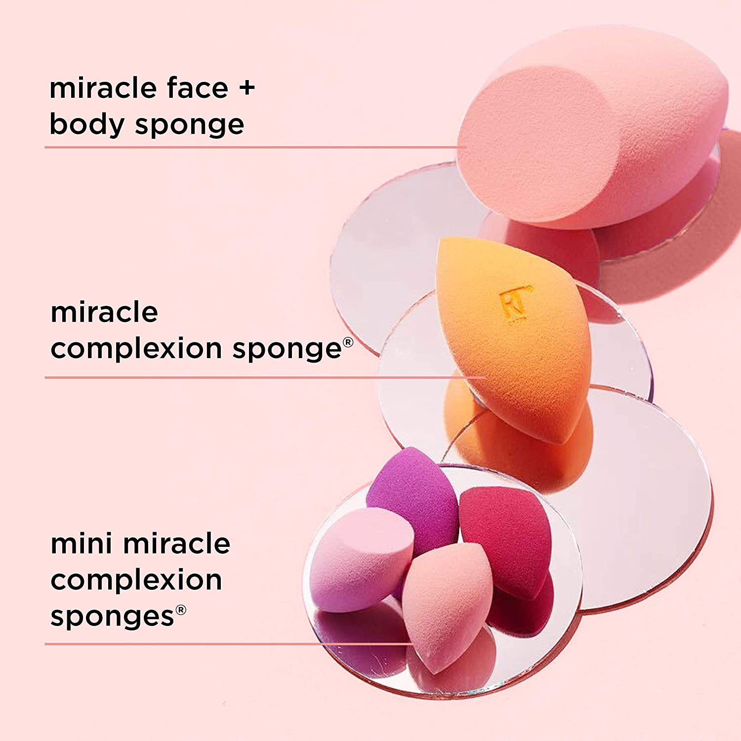Real Techniques - 4 Mini Miracle Complexion Sponges