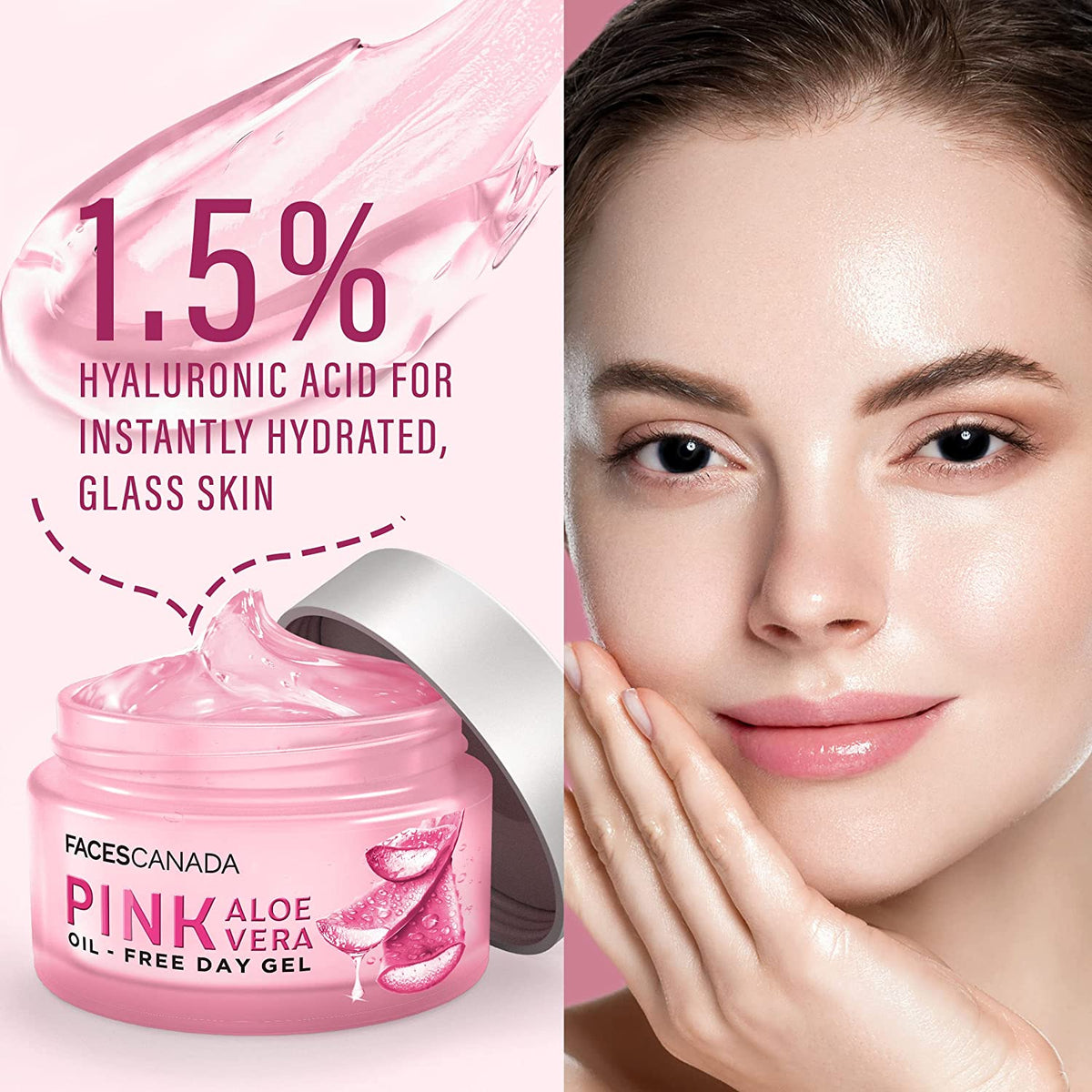 FACES CANADA - Pink Aloe Vera Oil-Free Day Gel (50g)
