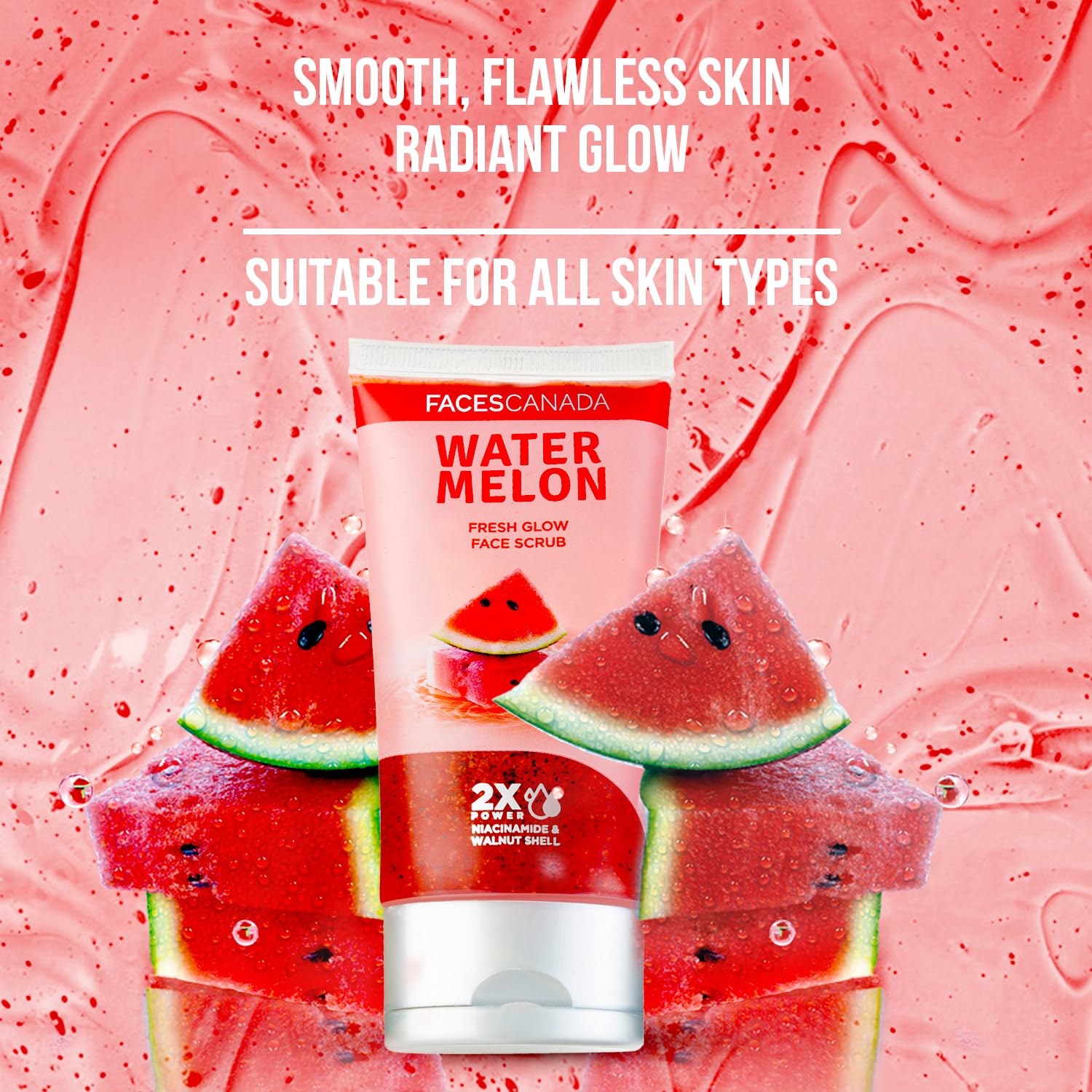 Faces - Watermelon Fresh Glow Face Scrub (70ml)