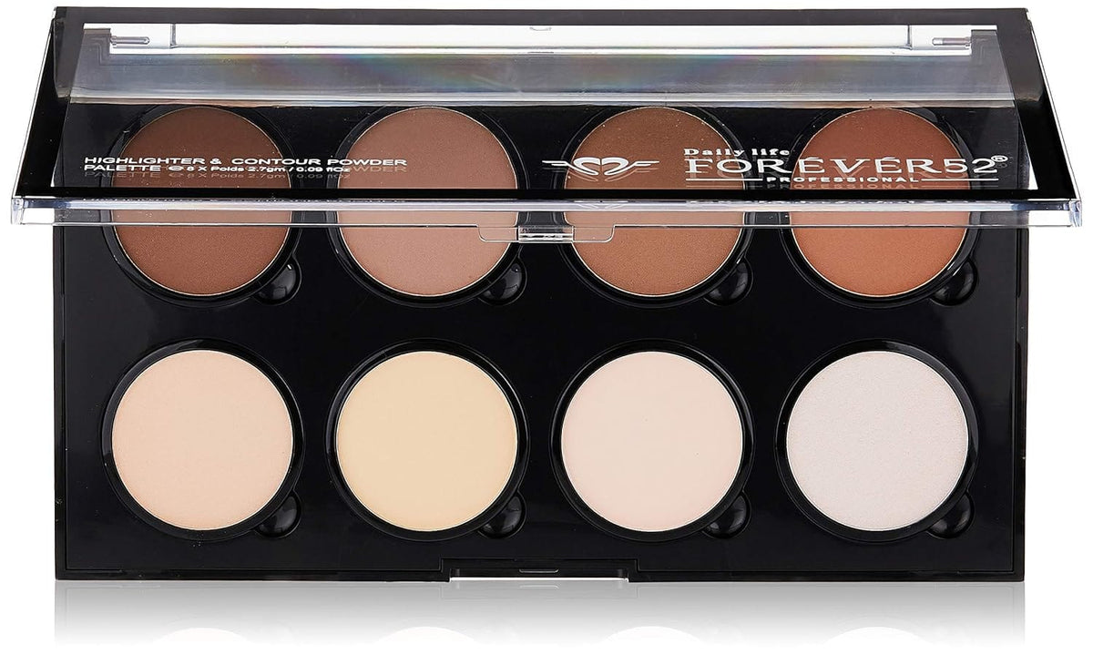 Forever 52 -8 Color Highlighter Contour Powder Pro Define And Conceal- FHC001