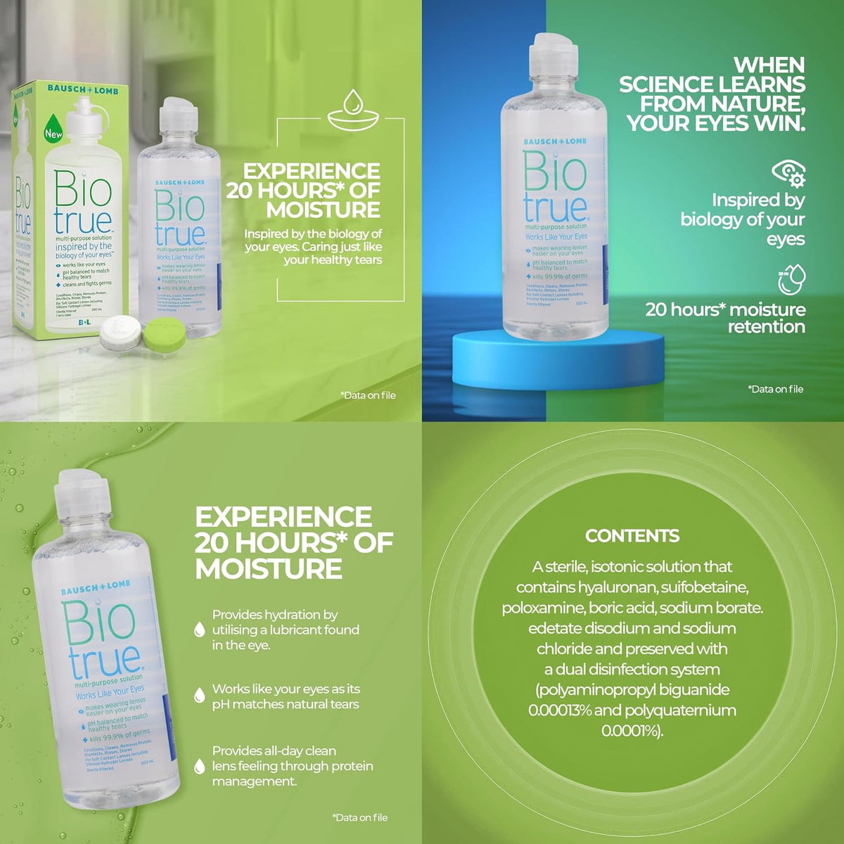 Bausch & Lomb - Bio True Multi-Purpose Solution Works LIke Your Eyes