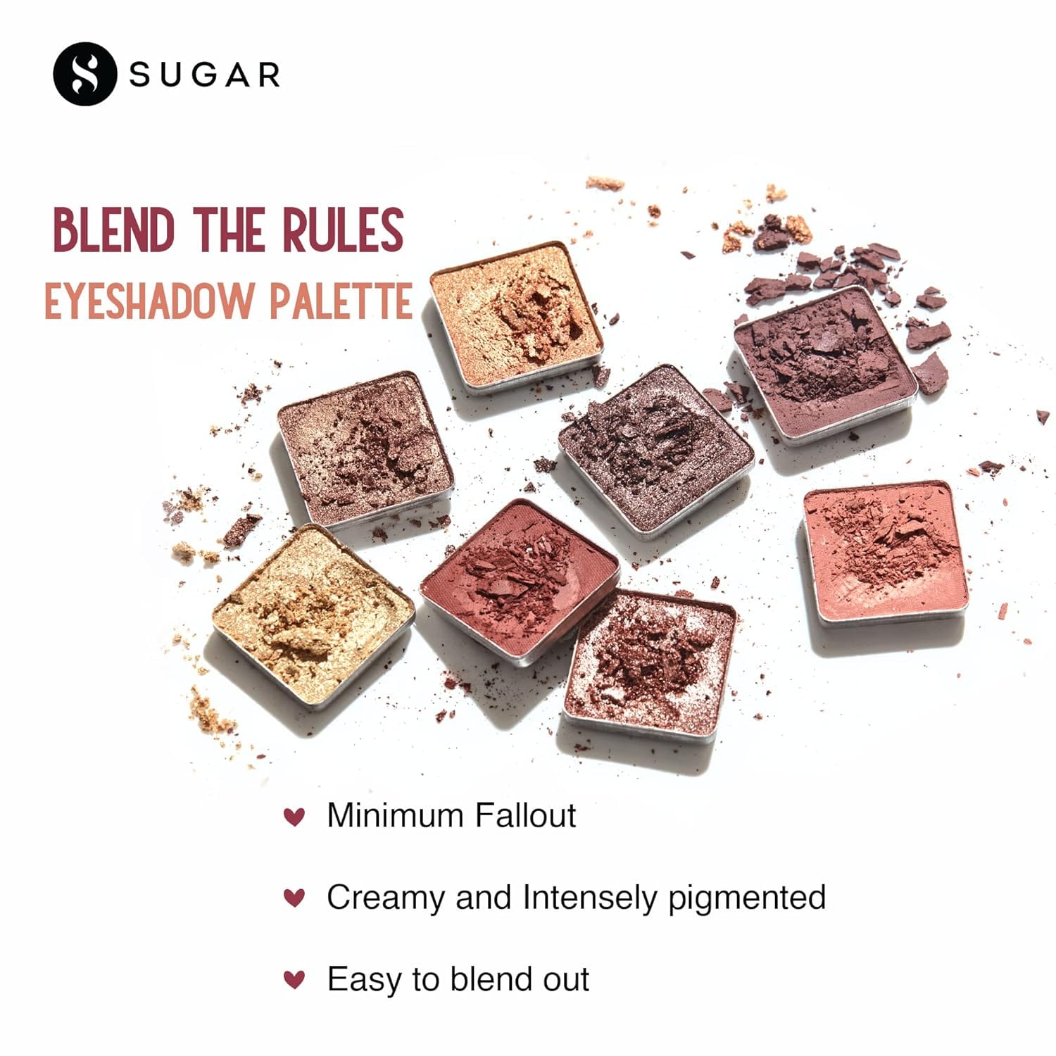 SUGAR - Blend The Rules Matte Eyeshadow Palette (06 Starlight) - 10.4g