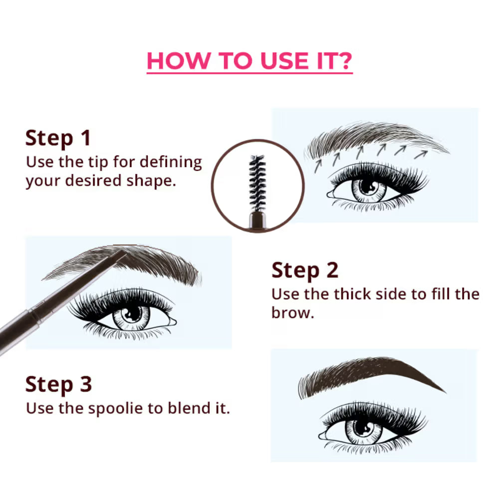 Nykaa - Brow Girl Brow Definer Bewitched Chestnut 01 (0.35g)