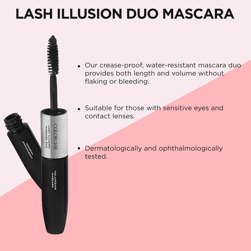 Colorbar - Duo Lash Illusion Mascara Lengthening Lash & Volumising Mascara (4ML Each)