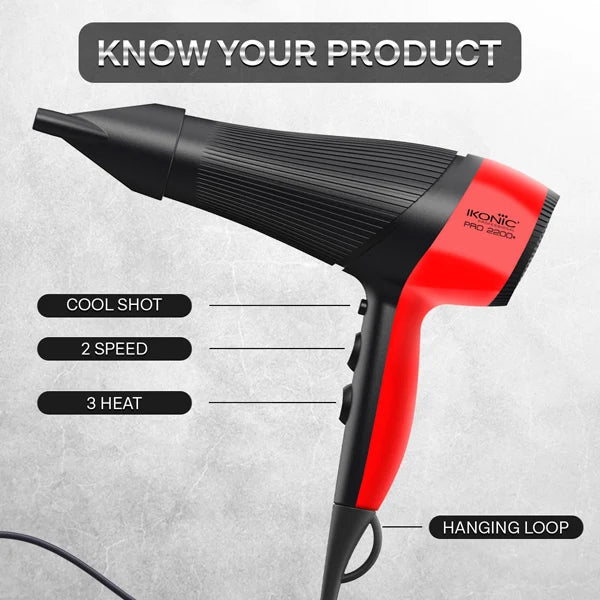 Ikonic Professional - Pro 2200+ Hair Dryer
