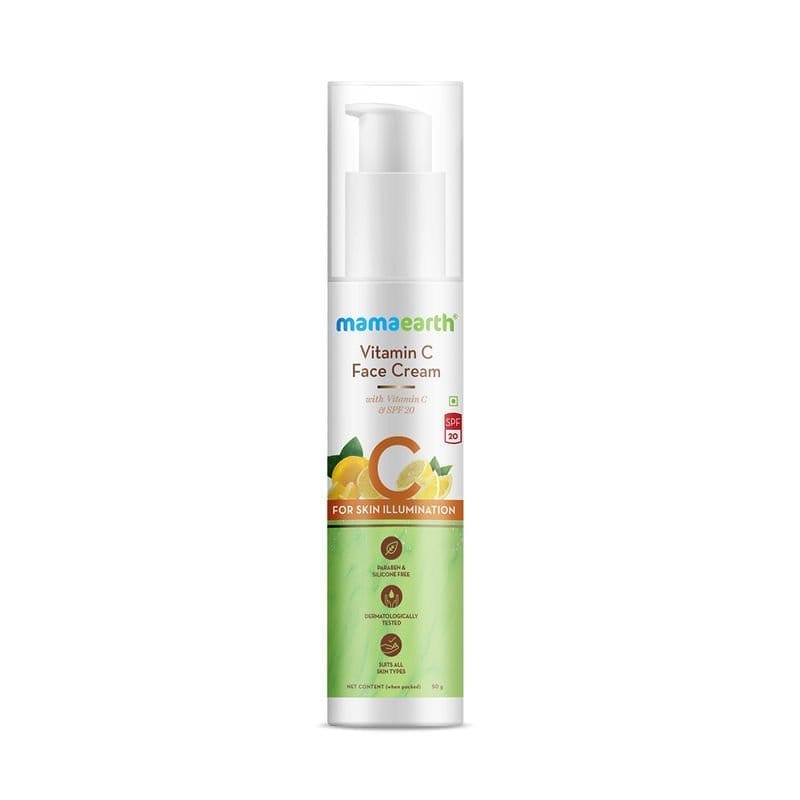 Mamaearth Vitamin C Cream For Face, with Vitamin C & SPF 20 (50gm)