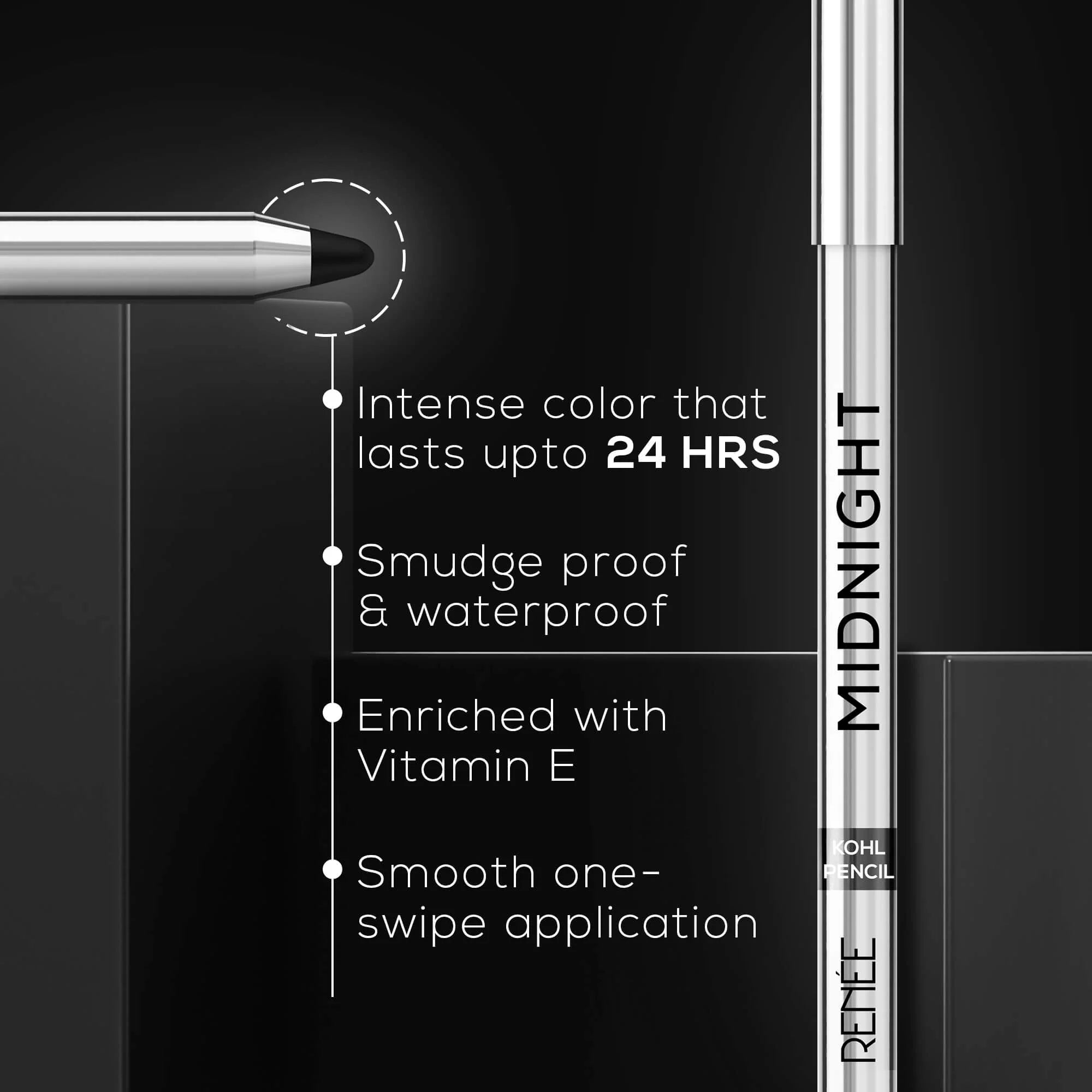 RENEE - Midnight Kohl Pencil (1.5Gm)