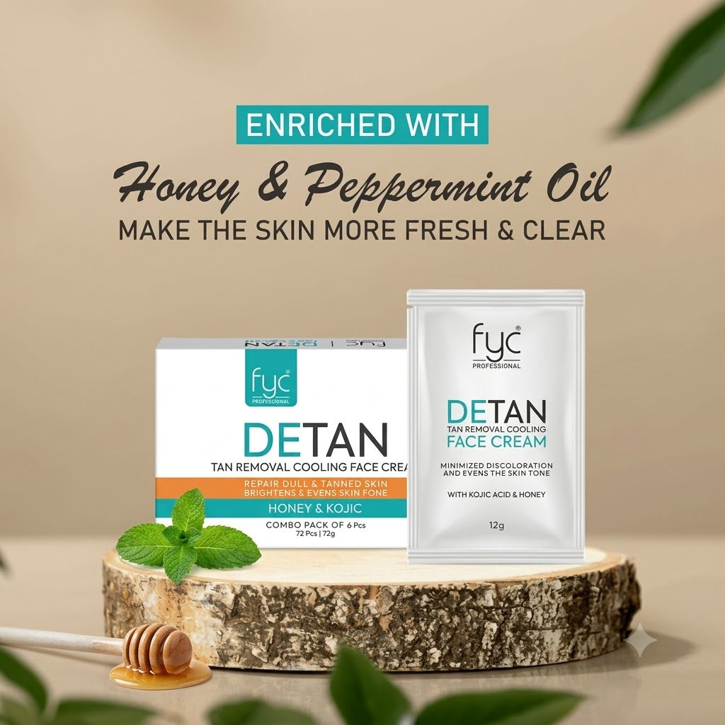 FYC Professional - De Tan Tan Removal Cooling Face Cream Honey & Kojic