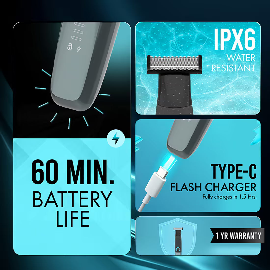 Ikonic Me - Master Stroke Face + Body Groomer & Trimmer