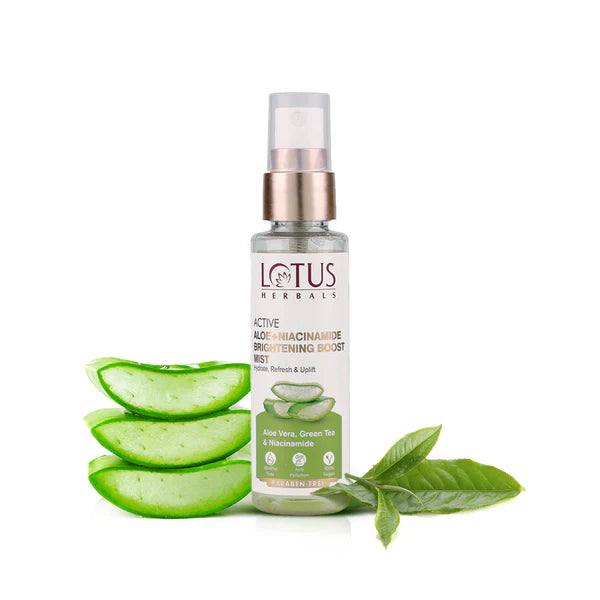 Lotus Herbals - Active Aloe + Niacinamide Brightening Boost Mist
