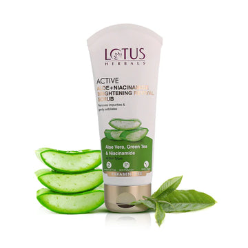 Lotus Herbals - Active Aloe + Niacinamide Brightening Revival Scrub