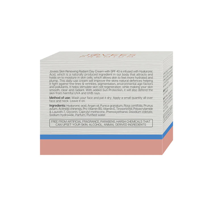 Jovees - Skin Renewing Radiant Day Cream SPF 40 - 50gms