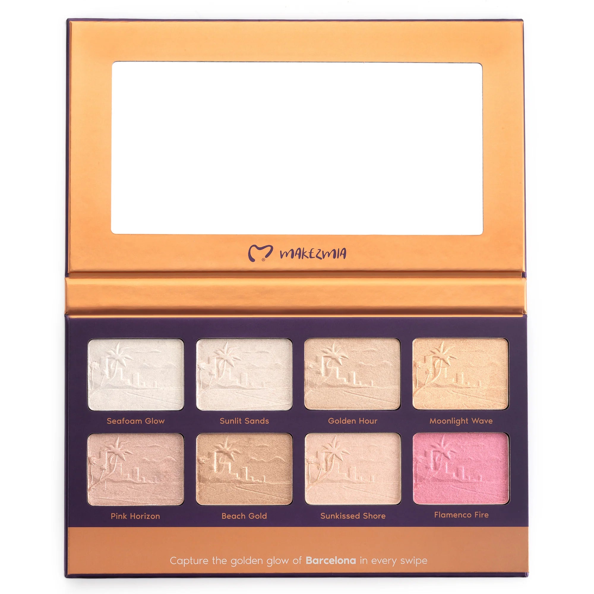 Makezmia - When In Barcelona Highlighter Palette 8-Color