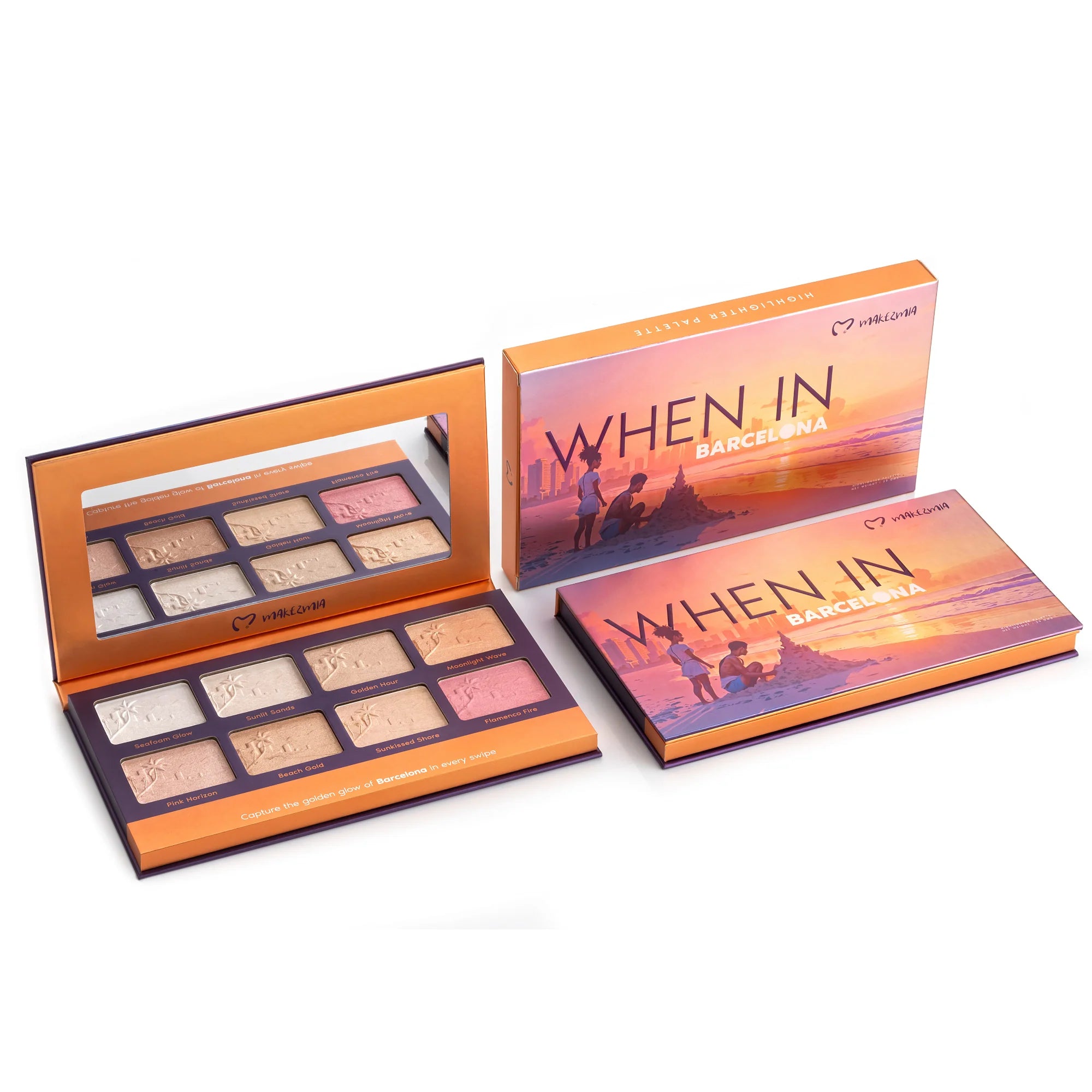Makezmia - When In Barcelona Highlighter Palette 8-Color