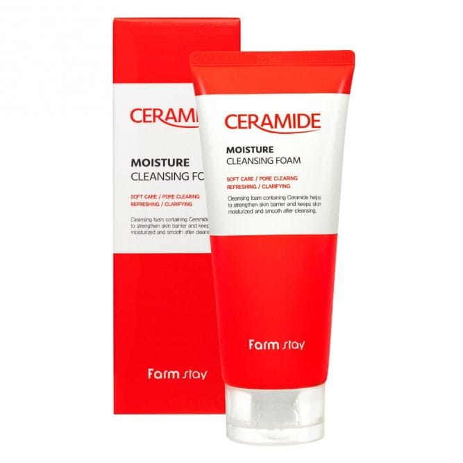 Farmstay - Ceramide Moisture Cleansing Foam (180mL)