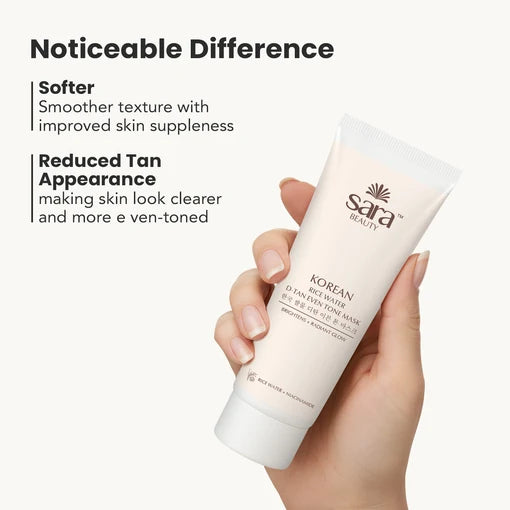 Sara - Korean Rice Water D-tan Even Tone Mask