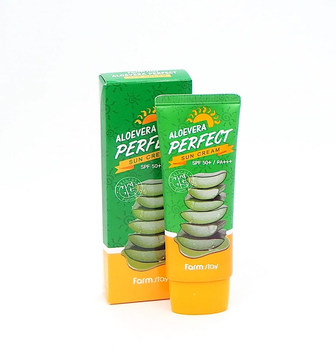 FARM STAY - Aloe Vera Perfect Sun Cream SPF 50 + / PA +++ - {70g}