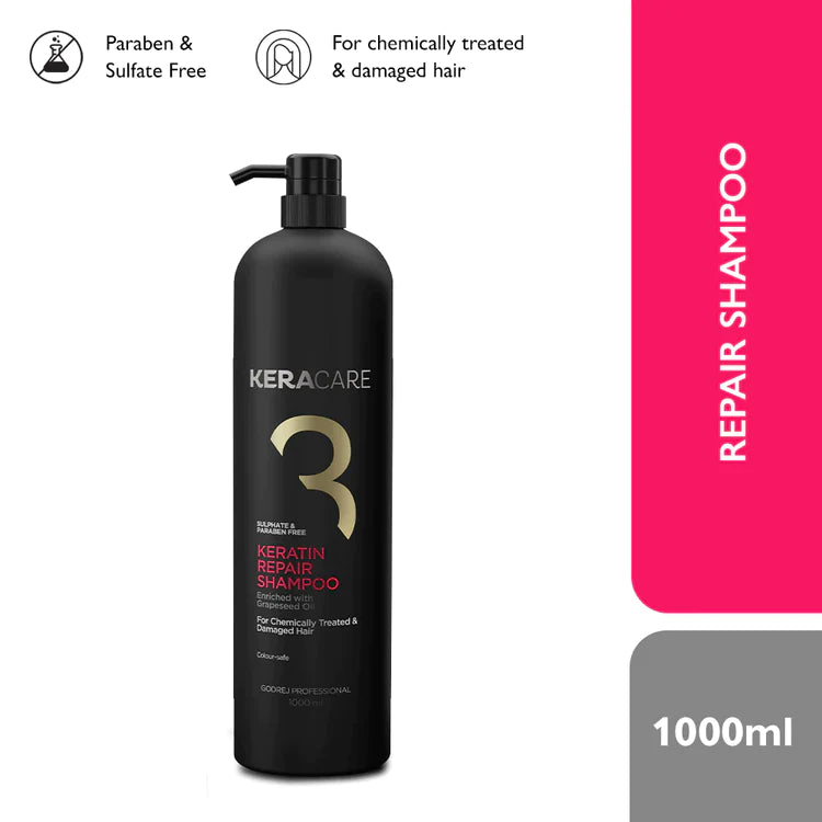 Godrej Professional - Keracare Repair Shampoo For Chemically Treated Hair (1000mL)