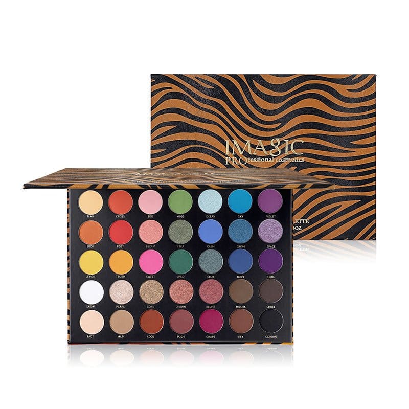 IMAGIC - ZEBRA PATTERN 35 COLORS EYESHADOW PALETTE