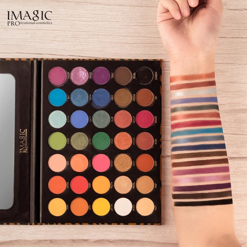 IMAGIC - ZEBRA PATTERN 35 COLORS EYESHADOW PALETTE