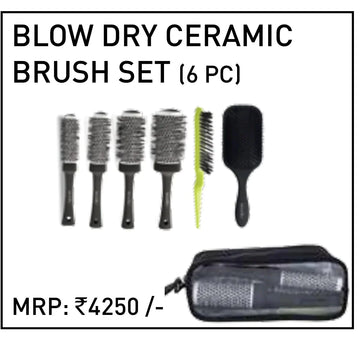 Ikonic - Blow Dry Ceramic Hair Brush Set - 6Pc