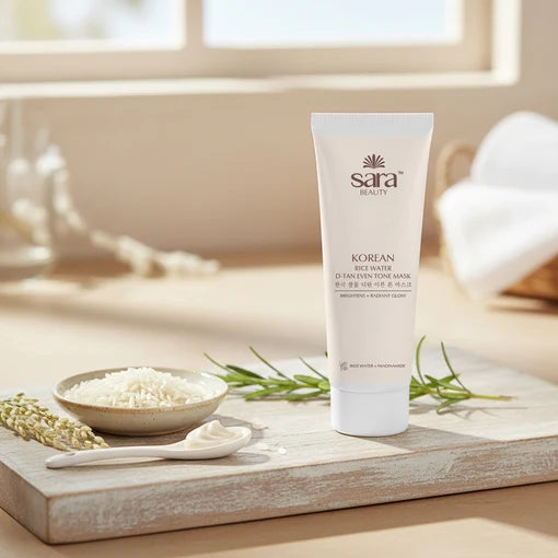Sara - Korean Rice Water D-tan Even Tone Mask