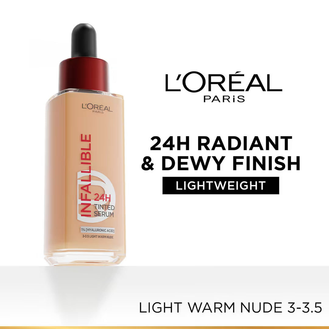 Loreal Paris - Infallible 24H Tinted Serum 1% [Hyaluronic Acid] (30ML)