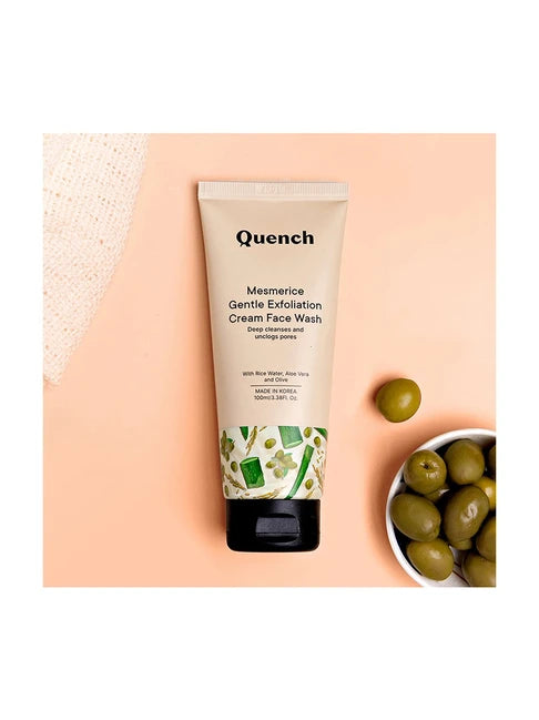 Quench - Gentle Exfoliation Cream Face Wash With Ricewater Minerals (100ml)