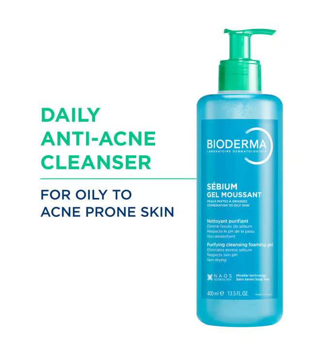 Bioderma - Sebium Gel Moussant Purifying Cleansing Gel (400ML)