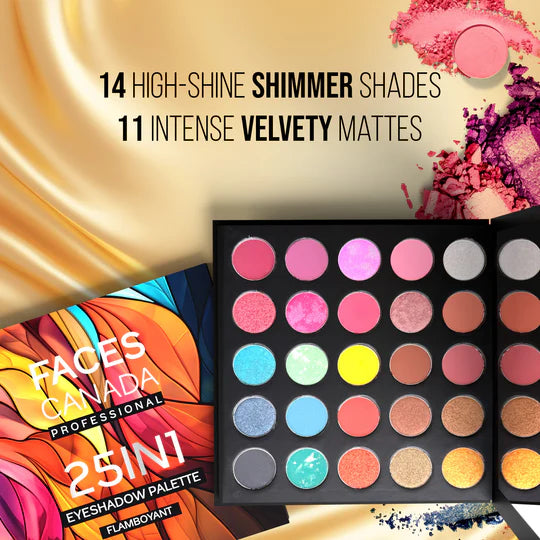 Faces Canada - Professional 25-in-1 Eyeshadow Palette Flamboyant