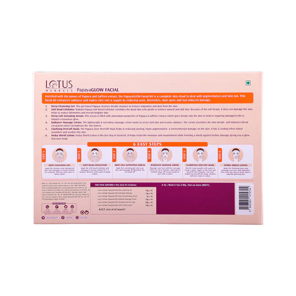Lotus - PapayaGlow Facial kit (small kit )