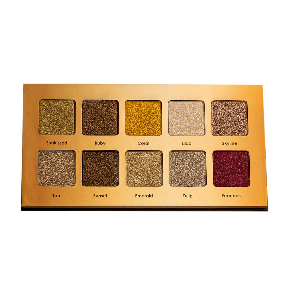 Forever 52 - The Gemstone Collection 10 Colour Eyeshadow Palette PERIDOT (GMS002)