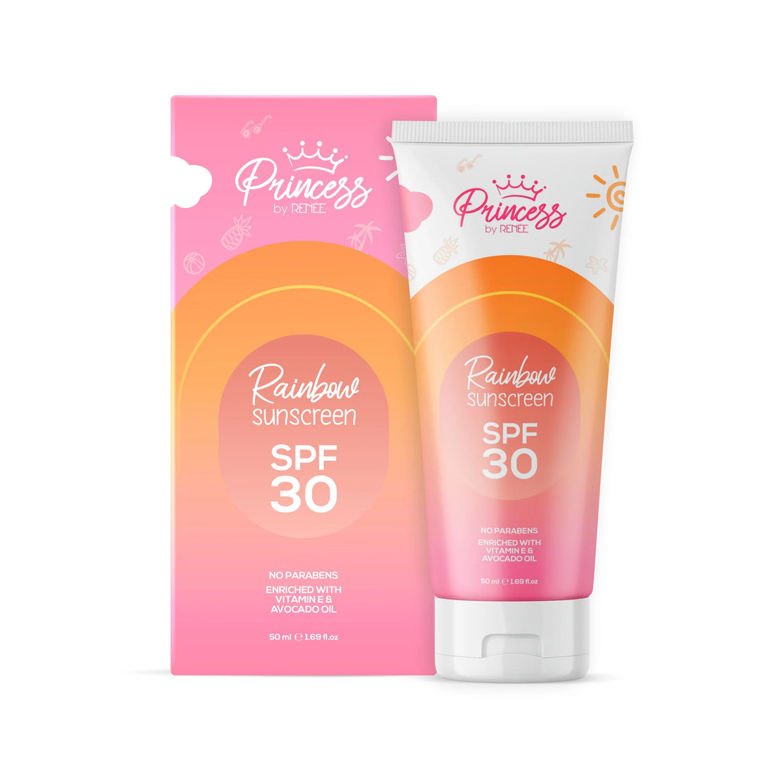 Princess By RENEE Rainbow Sunscreen with SPF 30 (50mL)
